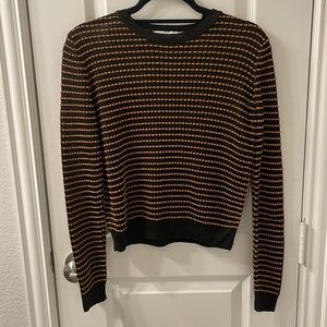 Zara Bronze and Black Crop Sweater